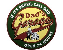 Signs 4 Fun® Metal Garage Sign - Dad's Garage