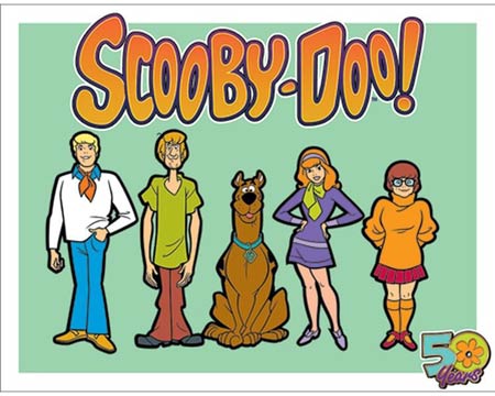 Signs 4 Fun® Metal Garage Sign - Scooby Doo 50 Years