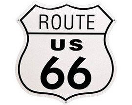 Signs 4 Fun® Metal Garage Sign - Route 66 Shield