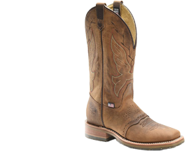 Double H Charity Saddle Western Boots in Brown