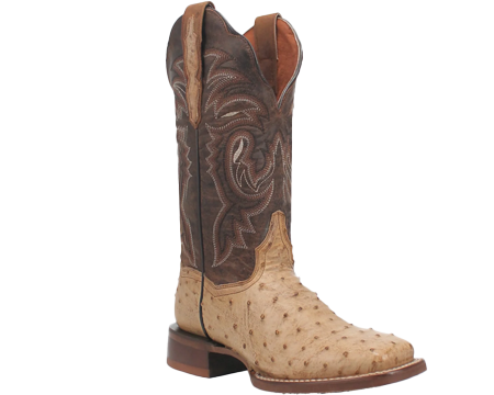 Dan Post Women's Kylo Ostrich Western Boot in Taupe/Brown