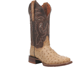 Dan Post Women's Kylo Ostrich Western Boot in Taupe/Brown