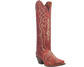 Dan Post Women's Red Silvie 16" Western Boot in Red