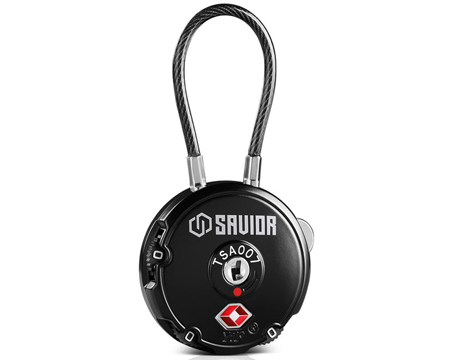 Savior Equipment® 3.5 in. 3-Digit Cable Lock - Black