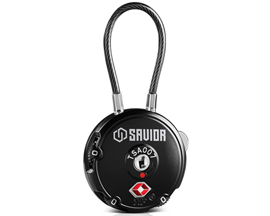 Savior Equipment® 3.5 in. 3-Digit Cable Lock - Black