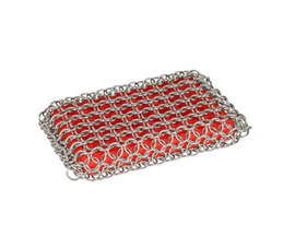 Lodge Cast Iron® 4.25 in. Chainmail Scrubbing Pad - Red