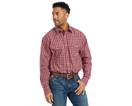 Ariat Men's Pro Series Witten Classic Fit Shirt in Red