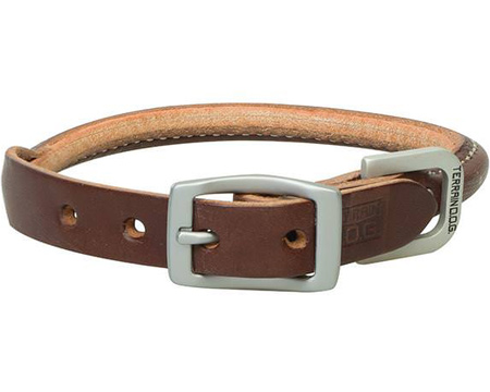 Terrain D.O.G.® Rolled Bridle Leather Dog Collar - 1 in.