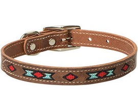Weaver Equine® Native Spirit Leather Dog Collar - 3/4 in.