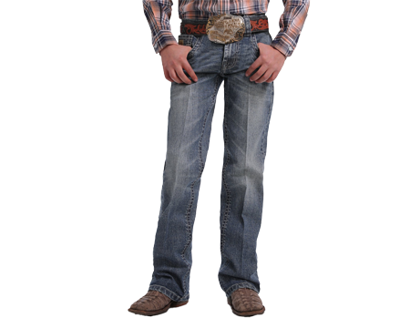 Cinch Boy's Slim Fit Jean Medium Stonewash