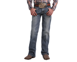 Cinch Boy's Slim Fit Jean Medium Stonewash