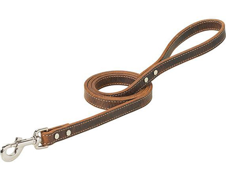 Weaver Equine&reg; Crazy Horse Leather Dog Leash - 4 ft.
