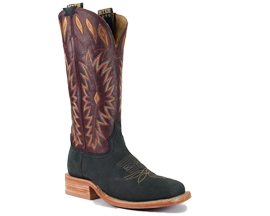 Hyer Women's Cherryvale Square Toe Western Boot in Black/Cagnac