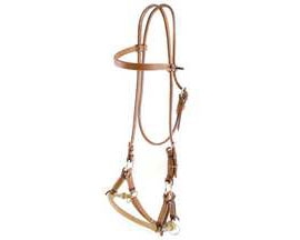 5/8" Side Pull with Braided Rawhide Noseband