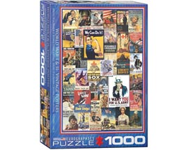 EuroGraphics® WW 1 & WW 2 Vintage Posters Puzzle - 1000 Pieces