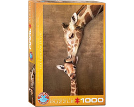 EuroGraphics® Giraffe Mother's Kiss Puzzle - 1000 Pieces