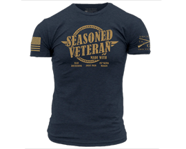 Grunt Style Men's SEASONED VETERAN T-SHIRT - MIDNIGHT NAVY