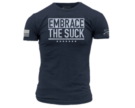 Gruntstyle Men's EMBRACE THE SUCK GYM T-SHIRT - MIDNIGHT NAVY