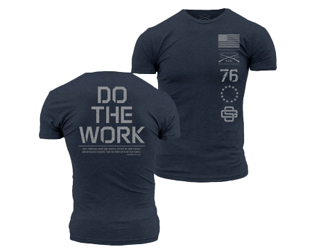 Gruntstyle Men's DO THE WORK T-SHIRT - MIDNIGHT NAVY