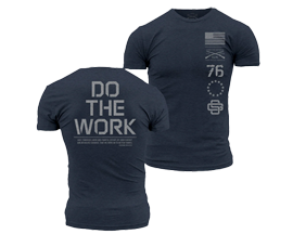 Gruntstyle Men's DO THE WORK T-SHIRT - MIDNIGHT NAVY