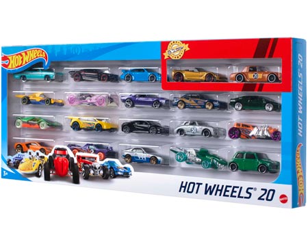 Mattel® Hot Wheels® 1:64 Scale Toy Vehicles Pack - 20 pc.