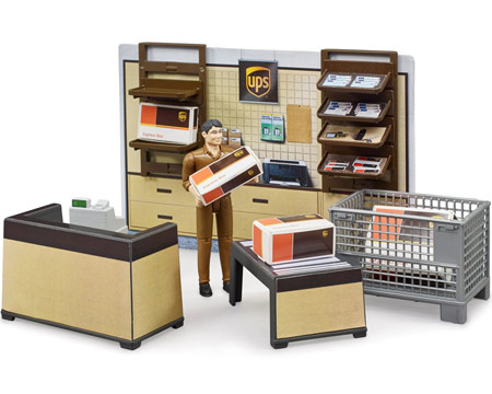 Bruder® Bworld UPS® Store with Worker