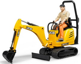 Bruder® JCB® Micro Excavator 8010 CTW with Worker