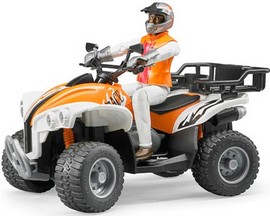 Bruder® Bworld Quad with Driver & Accessories