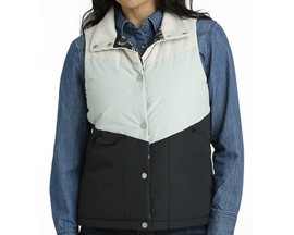 Cruel® Denim Women's Puffer Vest - Blue