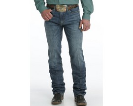 Cinch® Men's Silver Label Performance Stretch Slim Fit Straight Jeans - Medium Stonewash