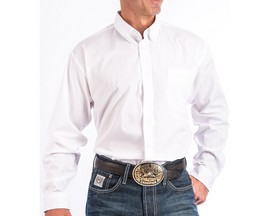 Cinch® Men's Button-Down Long Sleeve Western Shirt - Solid White