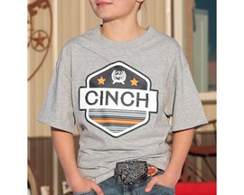 Cinch® Boy's Cinch Logo Short Sleeve Tee - Gray