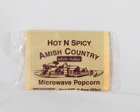 Amish Country Microwave Hot N Spicy Popcorn