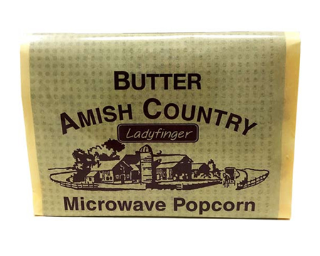 Amish Country Ladyfinger Butter Microwave Popcorn