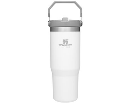 THE ICEFLOW FLIP STRAW TUMBLER | 30 OZ in Polar White