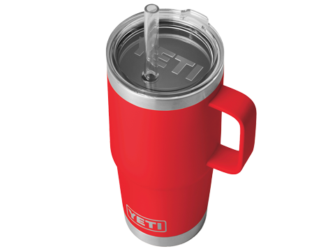 YETI Rambler 25 Oz Straw Mug - Rescue Red