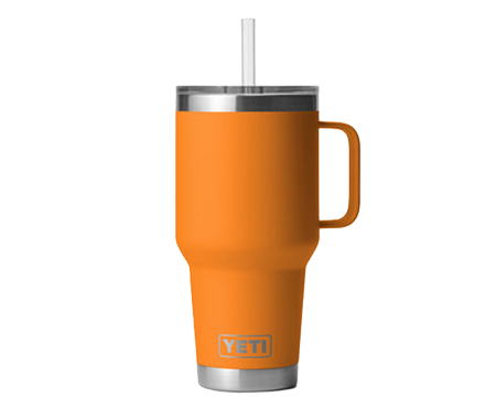 Yeti Rambler 35 Oz Mug with Straw Lid - King Crab Orange