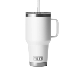 YETI Rambler 35oz Mug with Straw Lid - White