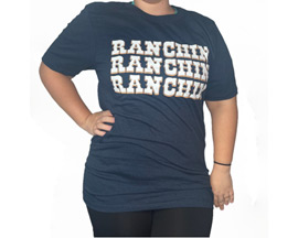 Cinch® Women's Cruel Denim™ Ranchin Graphic T-Shirt - Navy