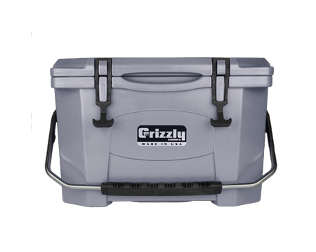 Grizzly Coolers 20 Quart Rotomolded Cooler - Gray