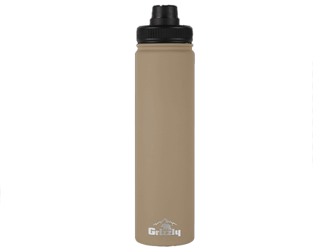 GRIZZLY 20OZ WATER BOTTLE -  Desert Sand