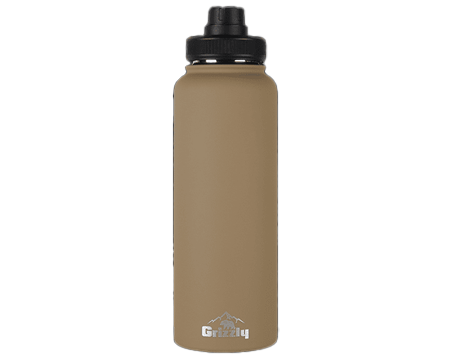 GRIZZLY 40OZ WATER BOTTLE -  Desert Sand