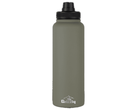 GRIZZLY 40OZ WATER BOTTLE -  Lunar Green