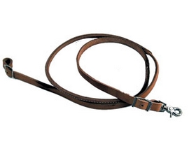 Rounded Leather Roping Reins