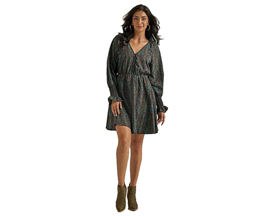 Wrangler® Women's Retro Dress Antique Button Fit & Flare Dress - Rawhide