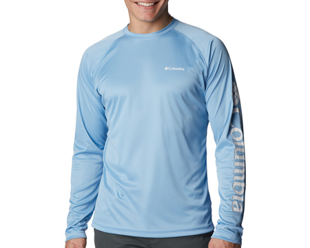 Columbia® Men's Fork Stream Heathered Long Sleeve Performance Tee Shirt