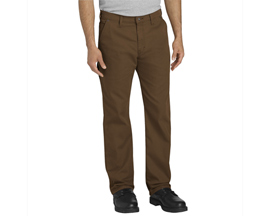 Dickies® Men's Tough Max Duck Carpenter Regular Fit Straight Leg Pants - Brown