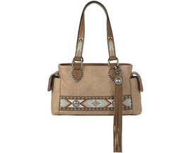 Nocona® Women's Tan Southwest Concealed Carry Satchel - Carmen Style