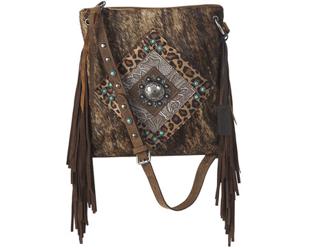 Ariat® Women's Calf Hair Crossbody Purse - Nashville Style