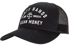 Men's Troll Co. Dirty Hands Clean Money Curved Mesh Work Snapback Hat